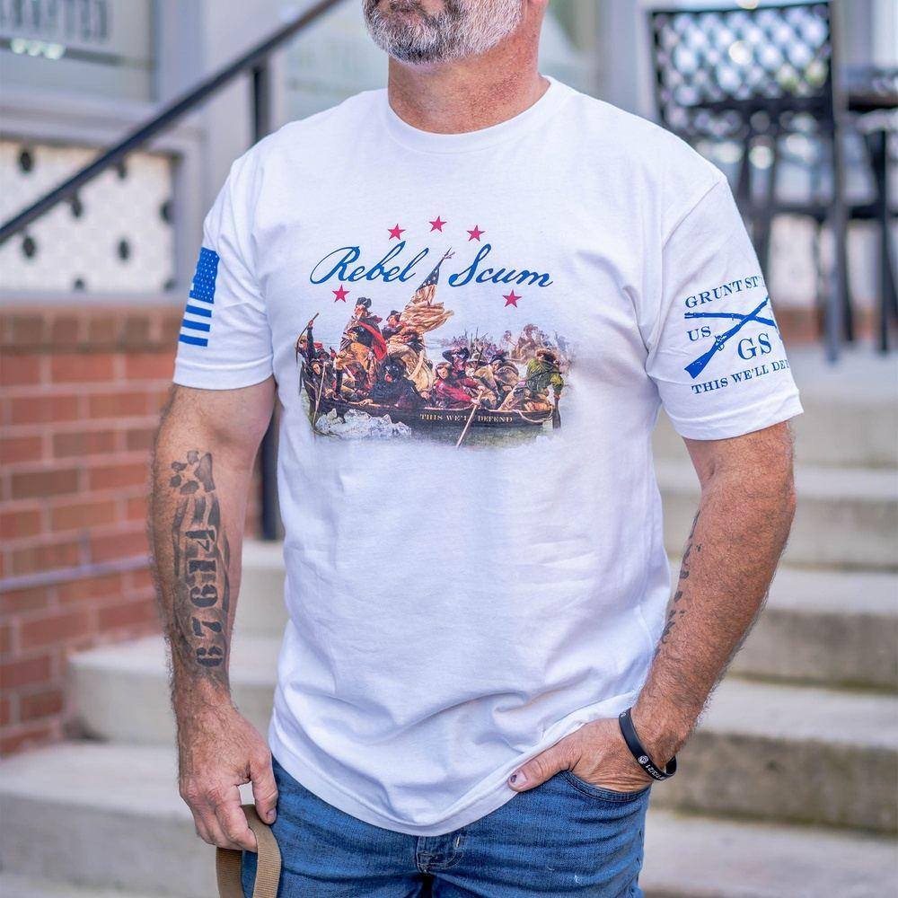 White Rebel Scum Graphic Tee