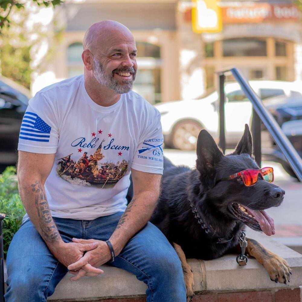 White Rebel Scum Graphic Tee