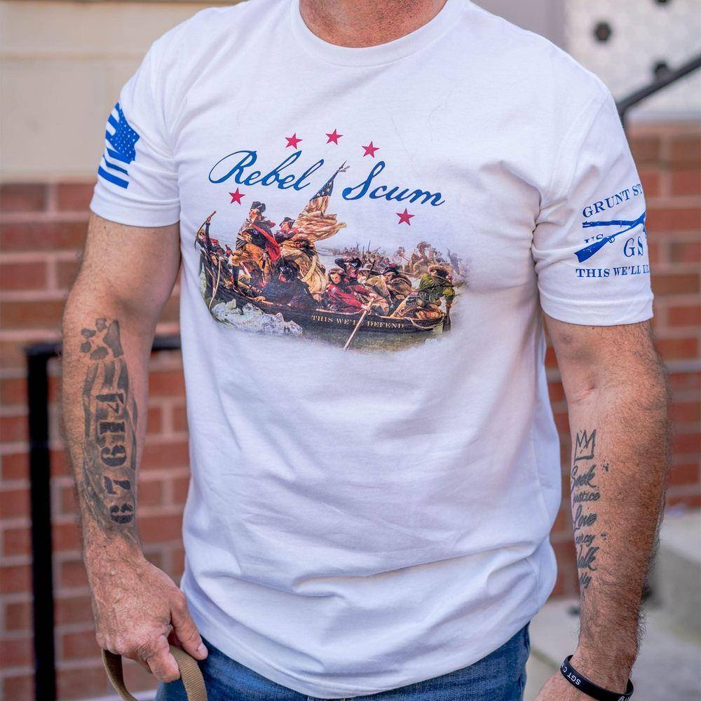 White Rebel Scum Graphic Tee